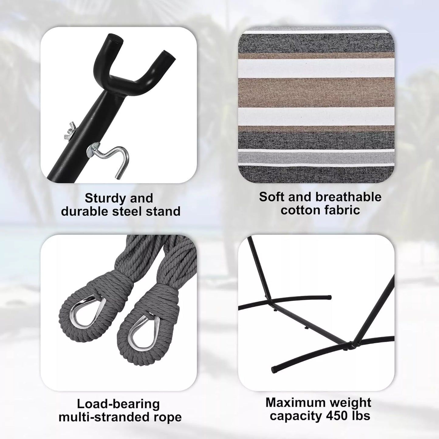 2-Person Hammock with Stand