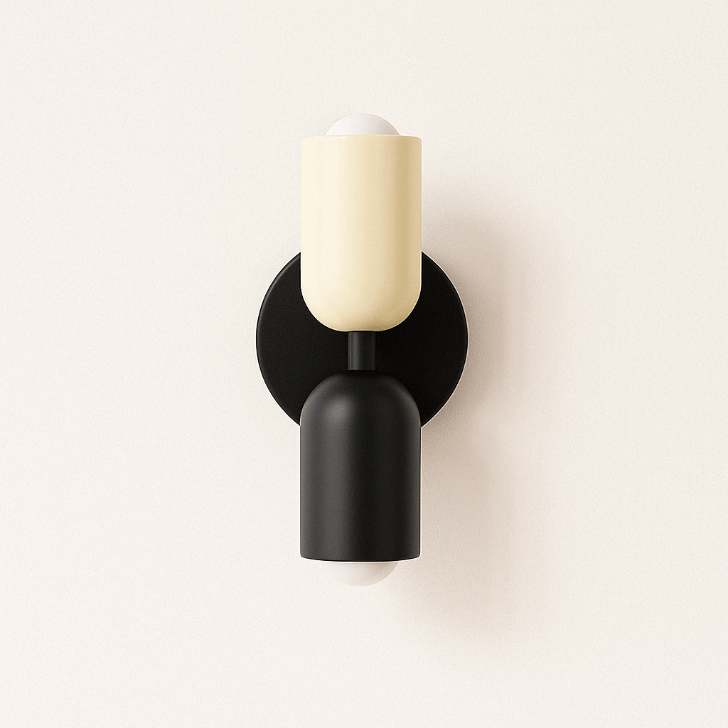 Nordic Plug-In Wall Lamp – Modern Bedside Wall Lamp with Dual LED Lights