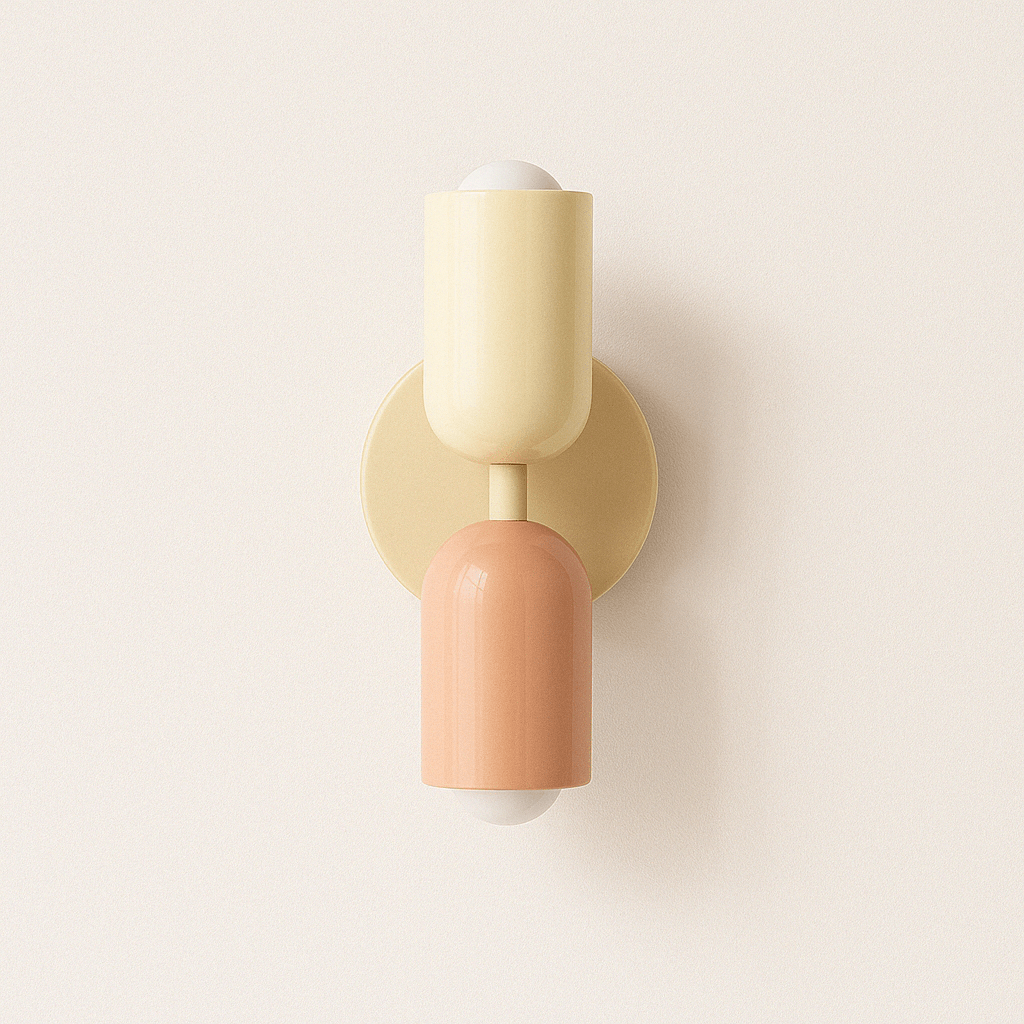 Nordic Plug-In Wall Lamp – Modern Bedside Wall Lamp with Dual LED Lights