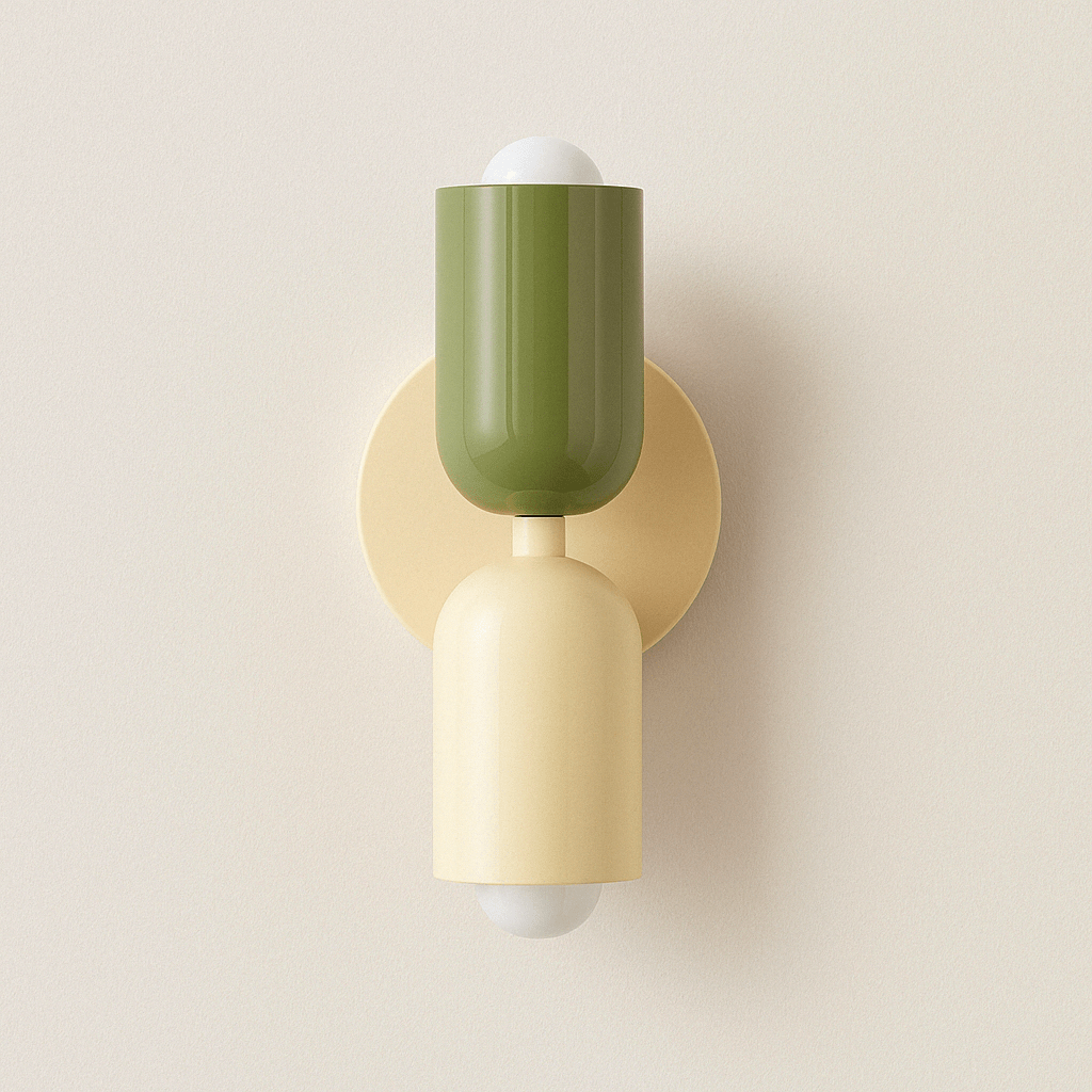 Nordic Plug-In Wall Lamp – Modern Bedside Wall Lamp with Dual LED Lights
