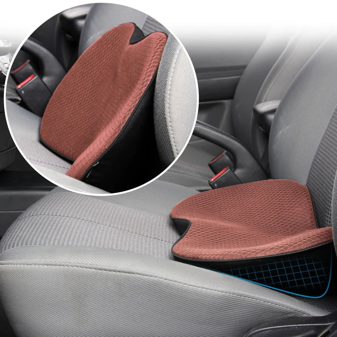 Car Seat Cushion – Memory Foam Booster for Driving Comfort & Height
