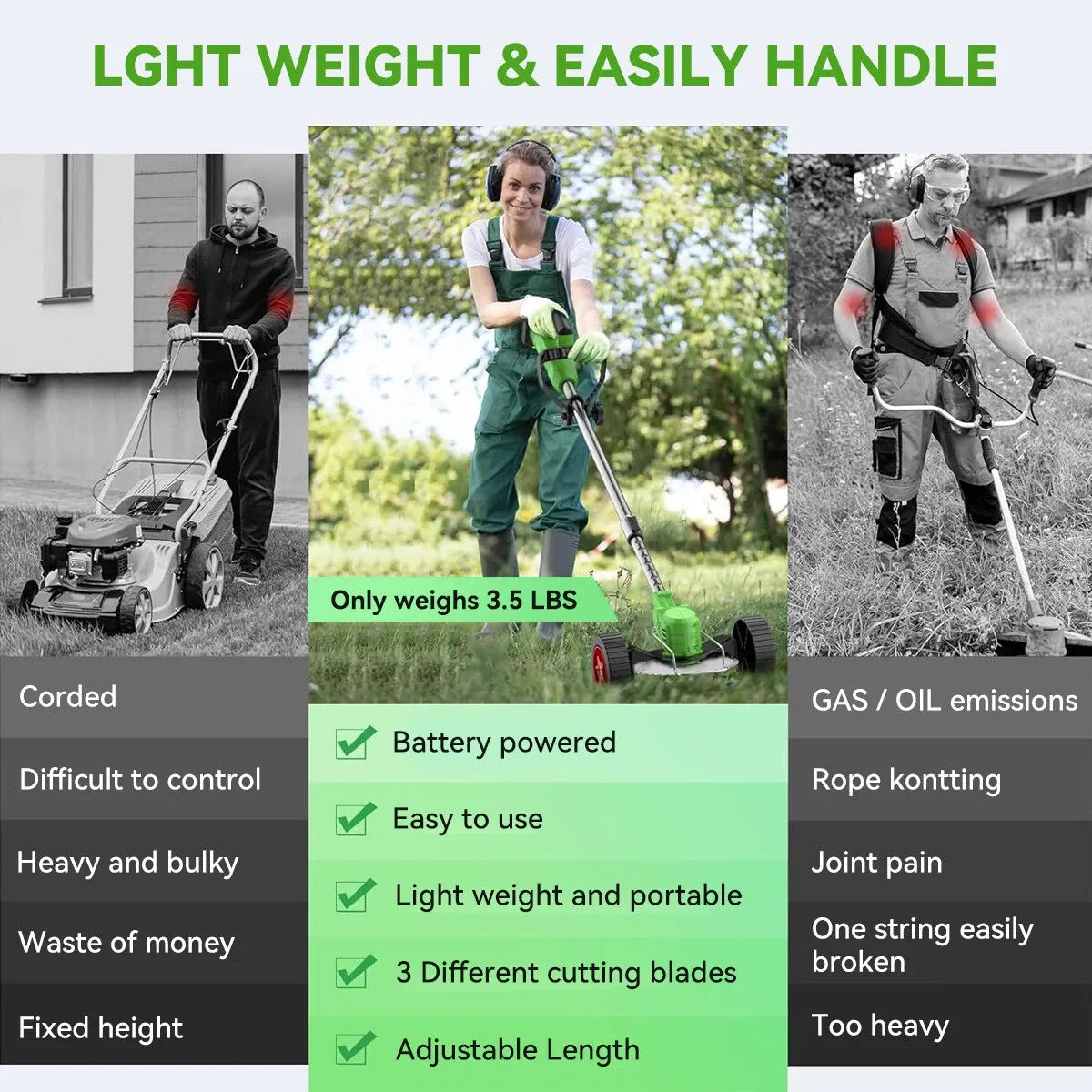 24V Cordless Grass Trimmer
