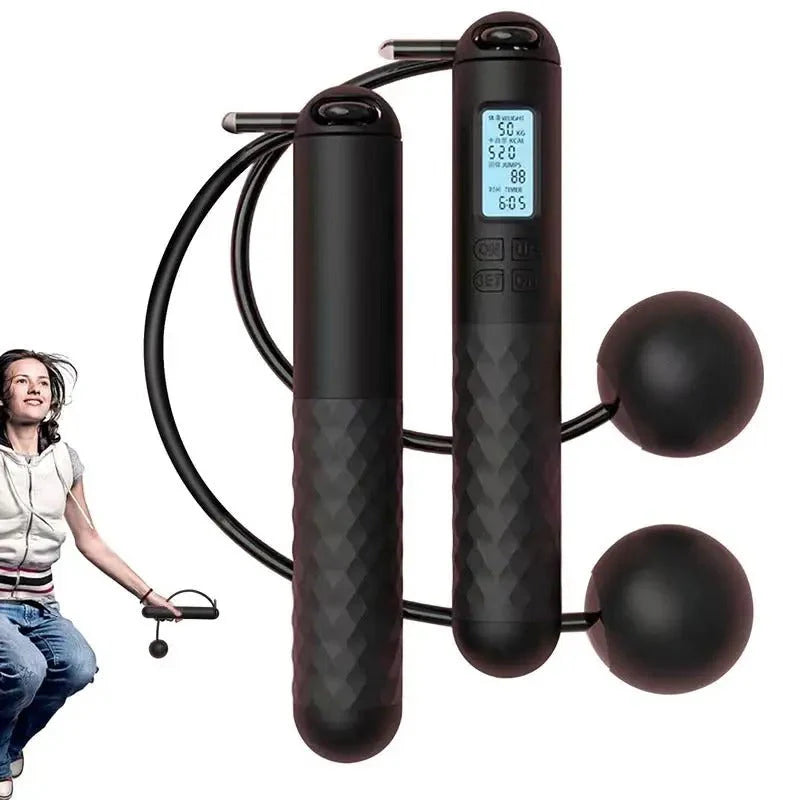Weighted Cordless Jump Rope with Counter