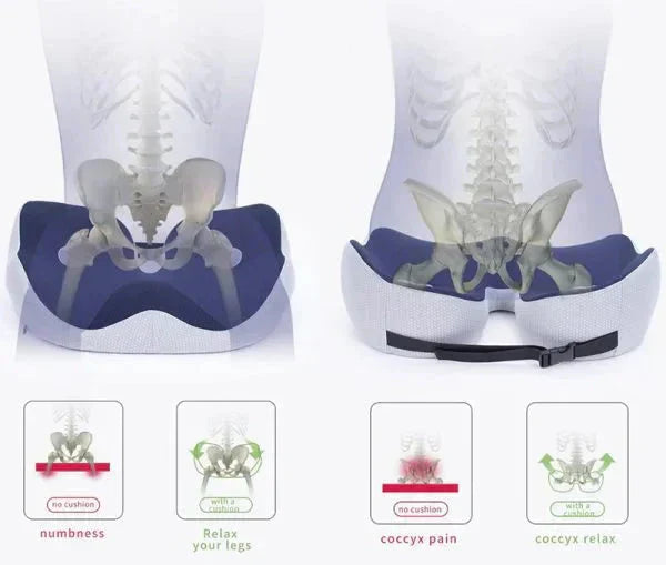 Adjustable Memory Foam Seat Cushion