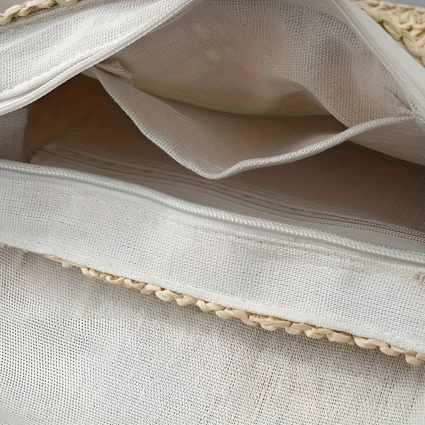 Vintage Woven Straw Shoulder Bag