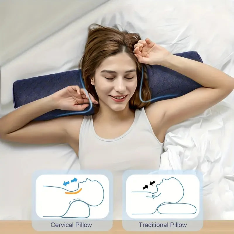 Blue Relief Pillow