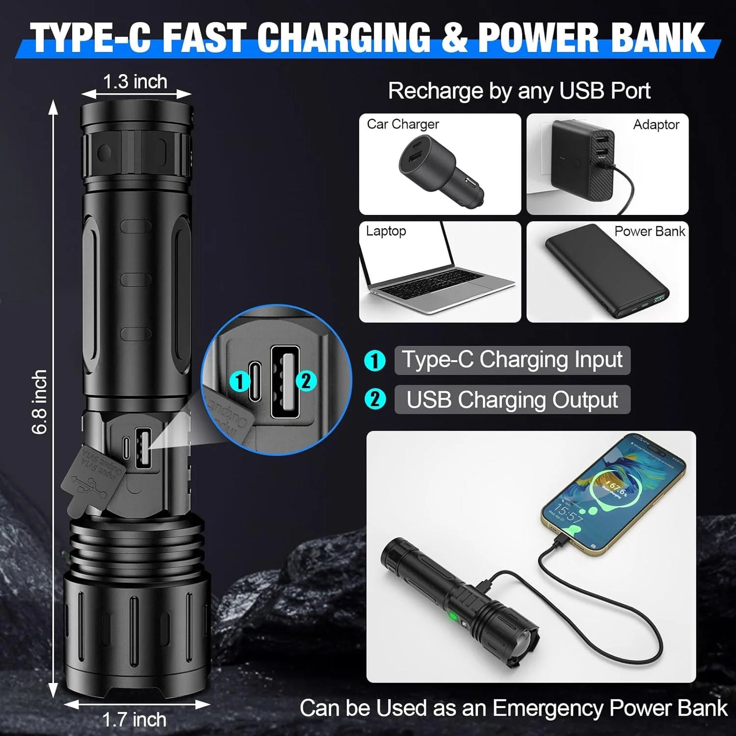 Tactical LED Flashlight