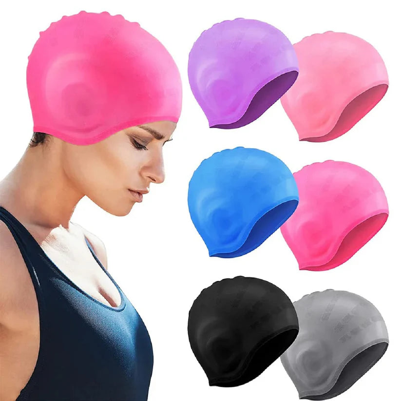 Waterproof Silicone Swim Cap