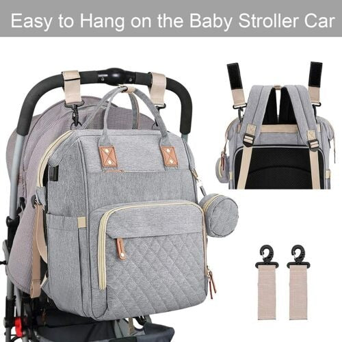 2-in-1 Baby Changing Bag & Portable Travel Cot – Multi-Function Design