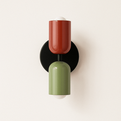 Nordic Plug-In Wall Lamp – Modern Bedside Wall Lamp with Dual LED Lights
