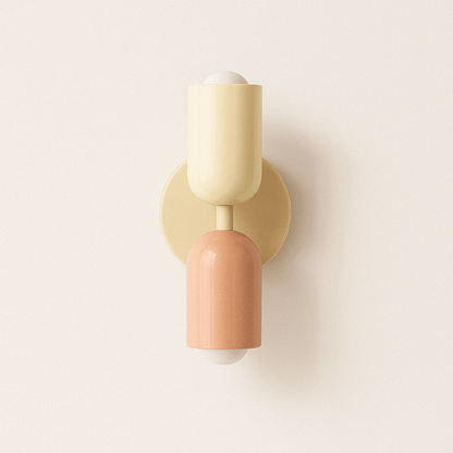 Nordic Plug-In Wall Lamp – Modern Bedside Wall Lamp with Dual LED Lights