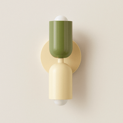 Nordic Plug-In Wall Lamp – Modern Bedside Wall Lamp with Dual LED Lights