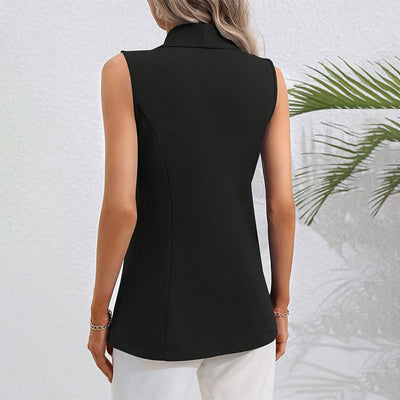 Women's Sleeveless Single-Breasted Vest