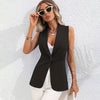 Sleeveless Single-Breasted Vest