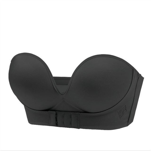 BrizaBay Strapless Push Up Bra With Front Closure