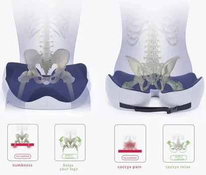 Adjustable Memory Foam Seat Cushion