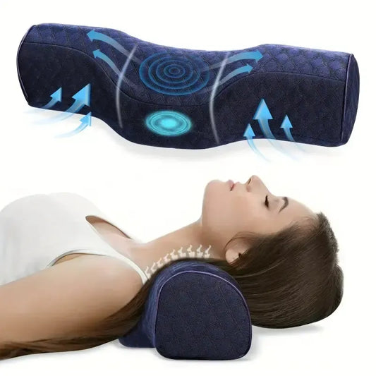 Blue Relief Pillow